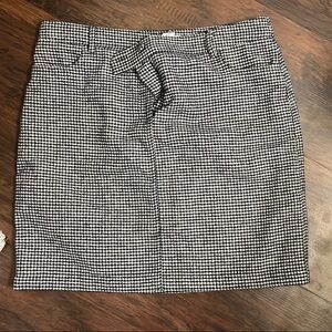 cupcakes & cashmere black and white checked skirt